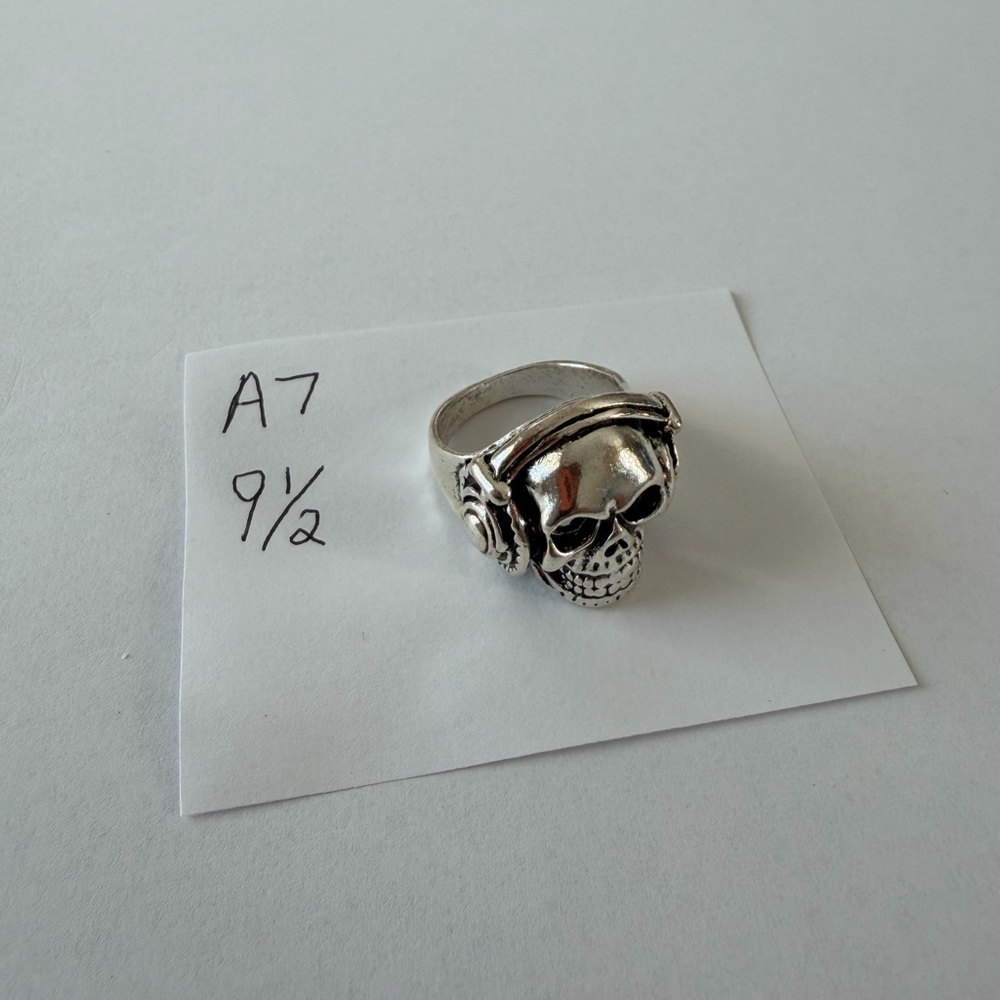Silver Skull Ring‎